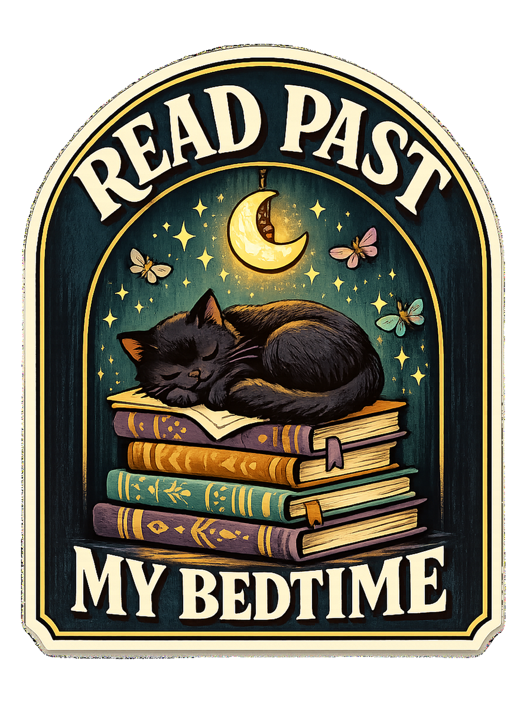 Read Past My Bedtime Tee — art by margaux