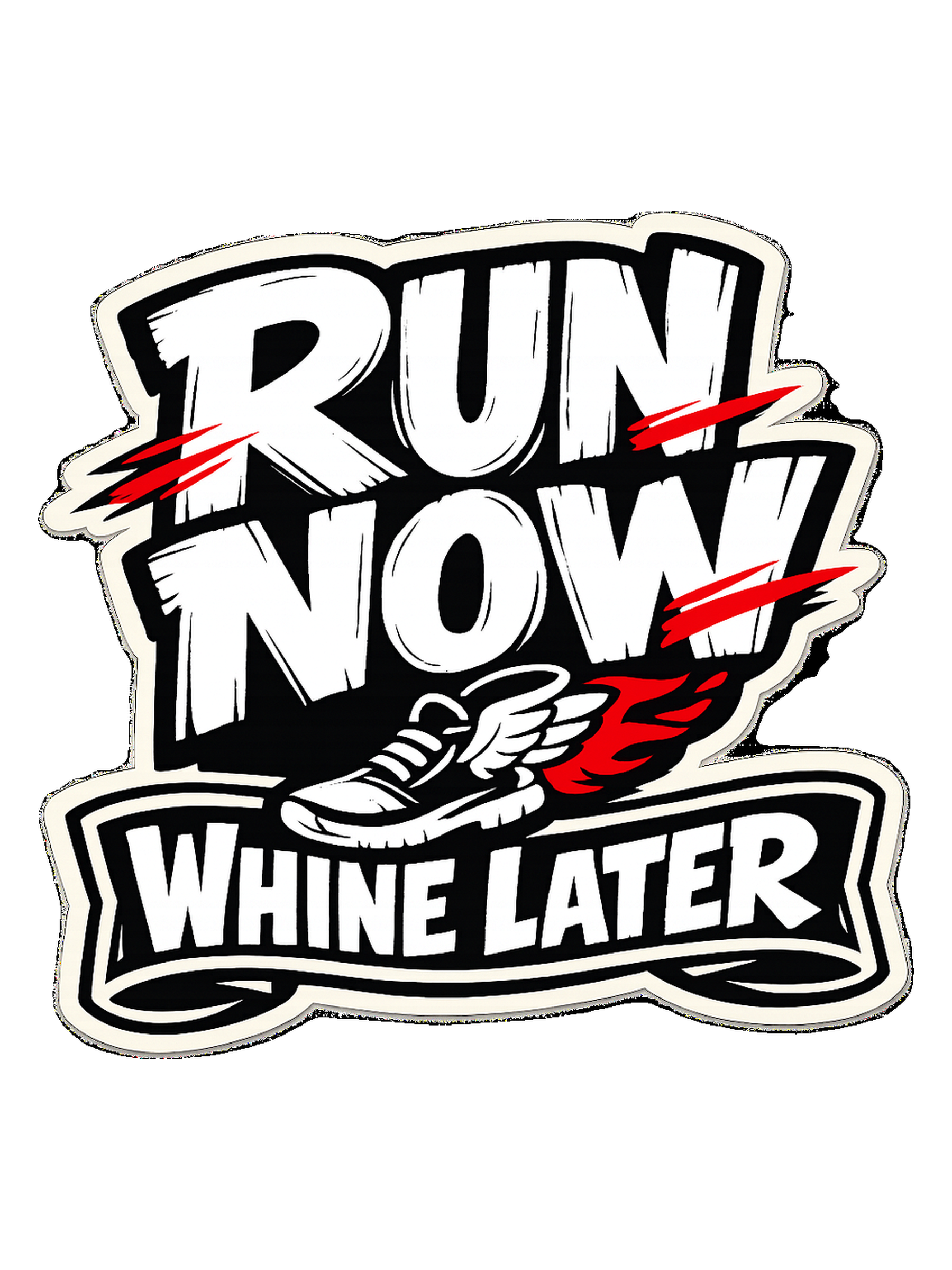 A loud runner tee for people who complain through the miles and still show up. — art by reggie