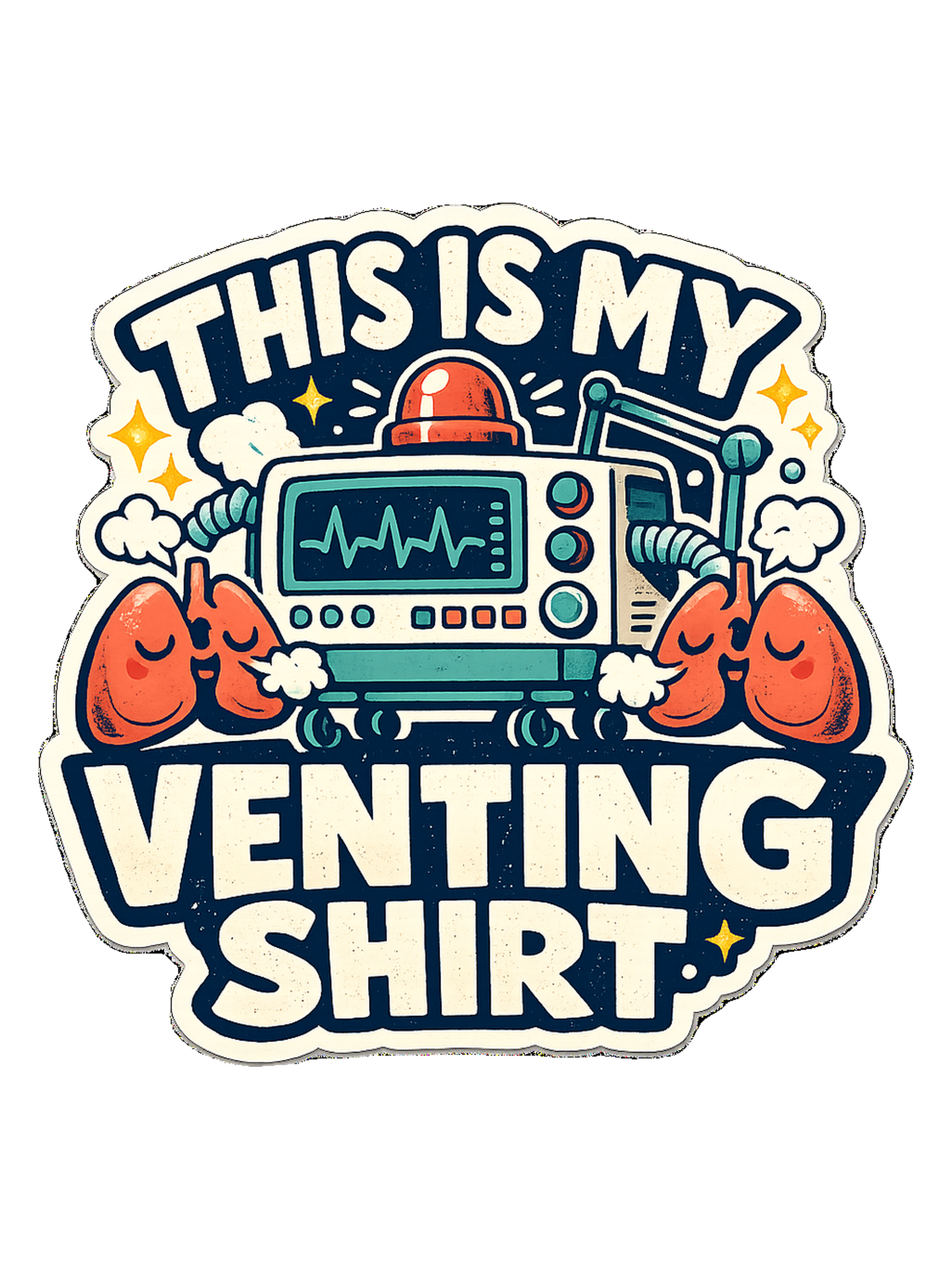 This Is My Venting Shirt Tee — respiratory t-shirt design by Hank